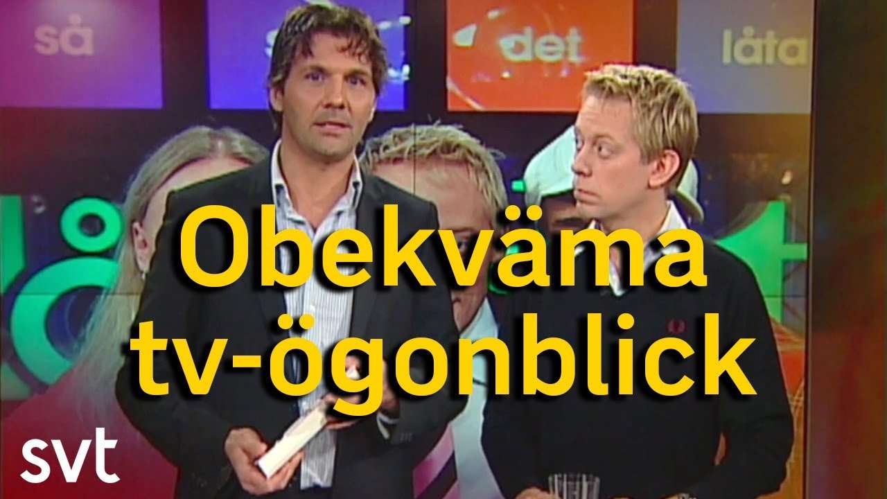 Bloopers och obehagliga tv ögonblick
